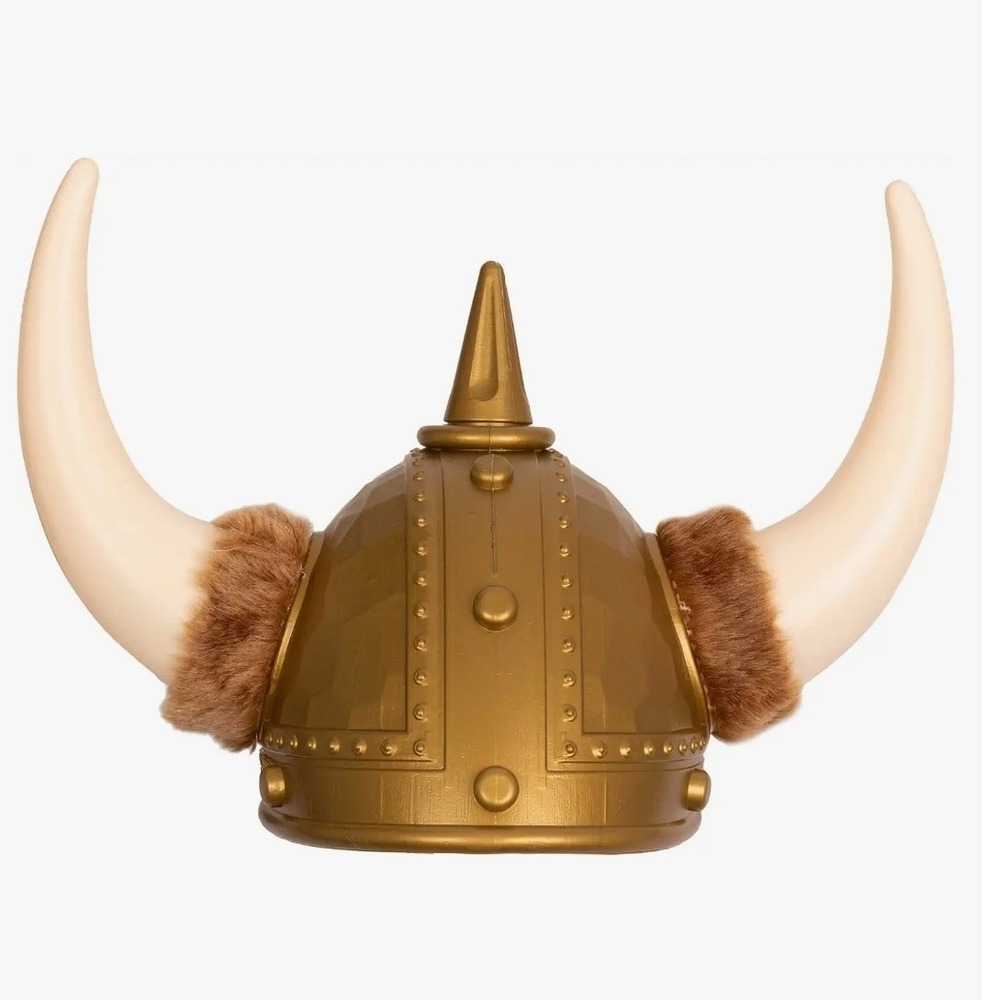 NWT Viking Hat with Fur - Medieval Costume - Warrior Helmet cosplay one size